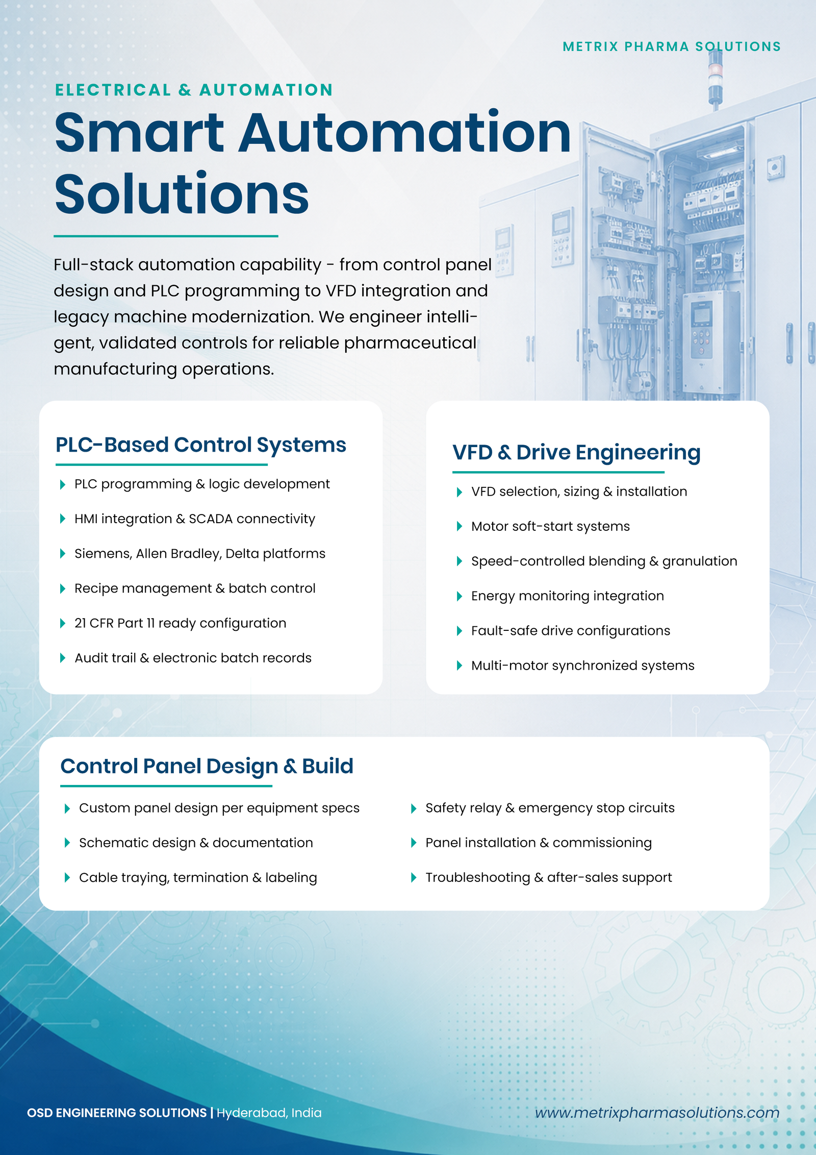 Pharma 4.0 Smart Automation: PLC, SCADA & 21 CFR Part 11 Retrofit for Legacy OSD Equipment
